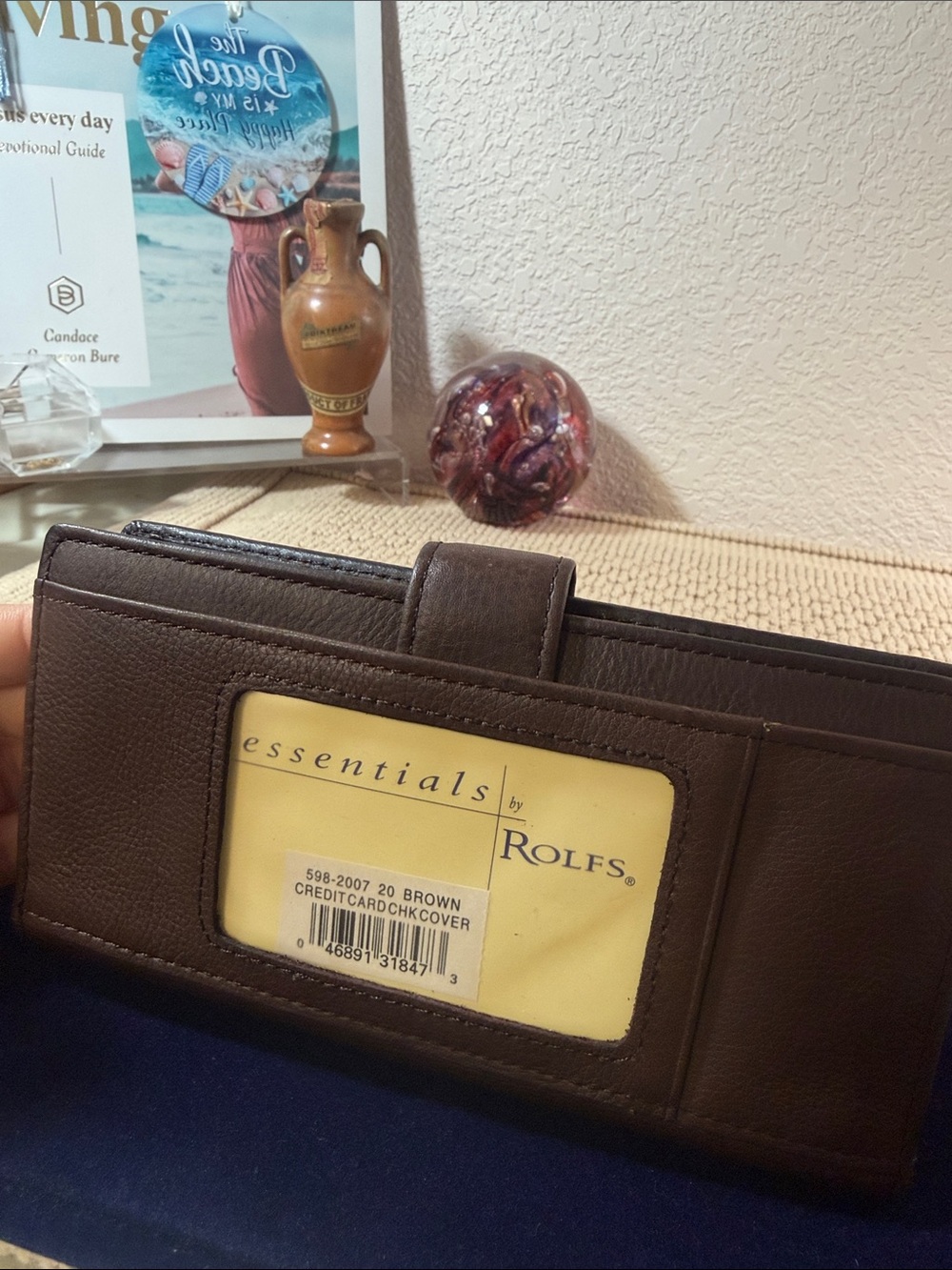 Rolfs Brown Leather Men's Card Holder Wallet